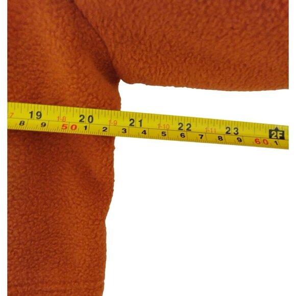 Goodfellow & Co Recycled Polyester Orange Fleece Jacket Men's XL. NWT - Picture 8 of 9